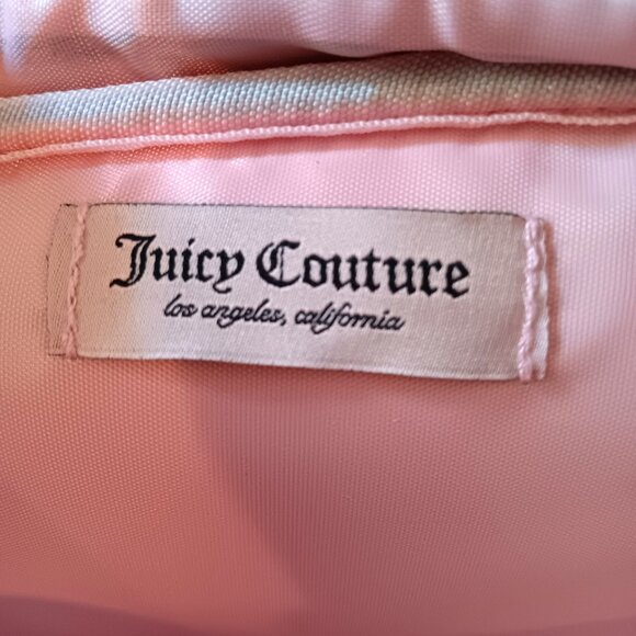 NWT💥 JUICY COUTURE BLACK & GOLD VELOUR LARGE TRAVEL COSMETIC BAG - Picture 10 of 10
